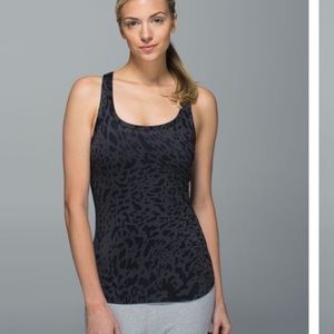 Lululemon Leopard Studio Racerback size 4